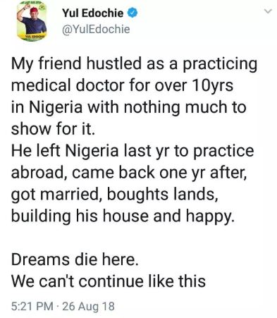 Dreams die in Nigeria – Yul Edochie