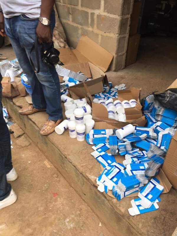 Hidden Fake Drug Factory Discovered and Suspects Arrested In Ikotun, Lagos State