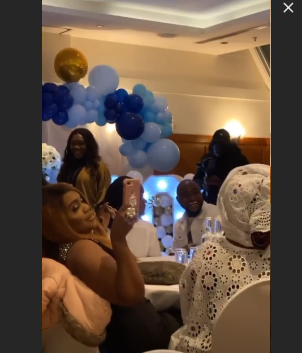 photos and videos from Davido and chioma's child naming ceremony in London